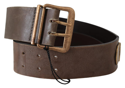 Ermanno Scervino Elegant Leather Fashion Belt in Rich Brown