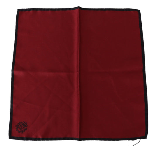 Dolce & Gabbana Elegant Red Silk Square Handkerchief