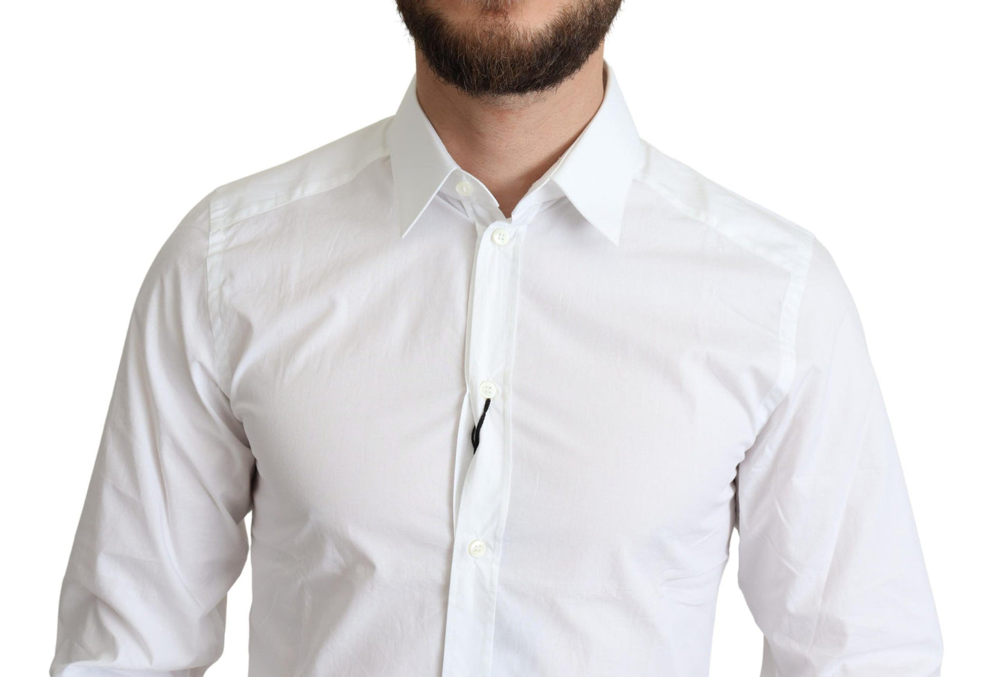 Dolce & Gabbana Elegant White Cotton Dress Shirt