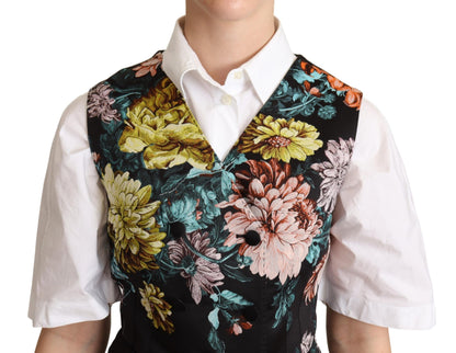 Dolce & Gabbana Exquisite Floral Jacquard Waistcoat