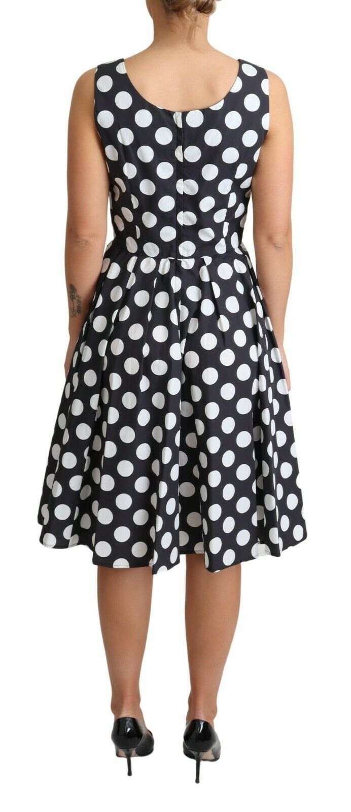 Dolce & Gabbana Polka Dot Sleeveless A-Line Dress