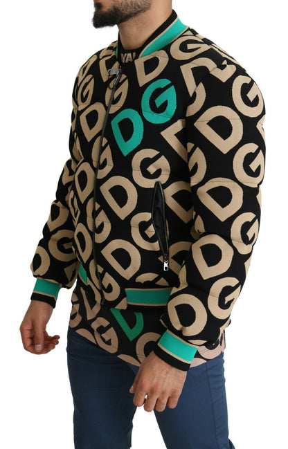 Dolce & Gabbana Iconic Printed Bomber Jacket – Exquisite Design