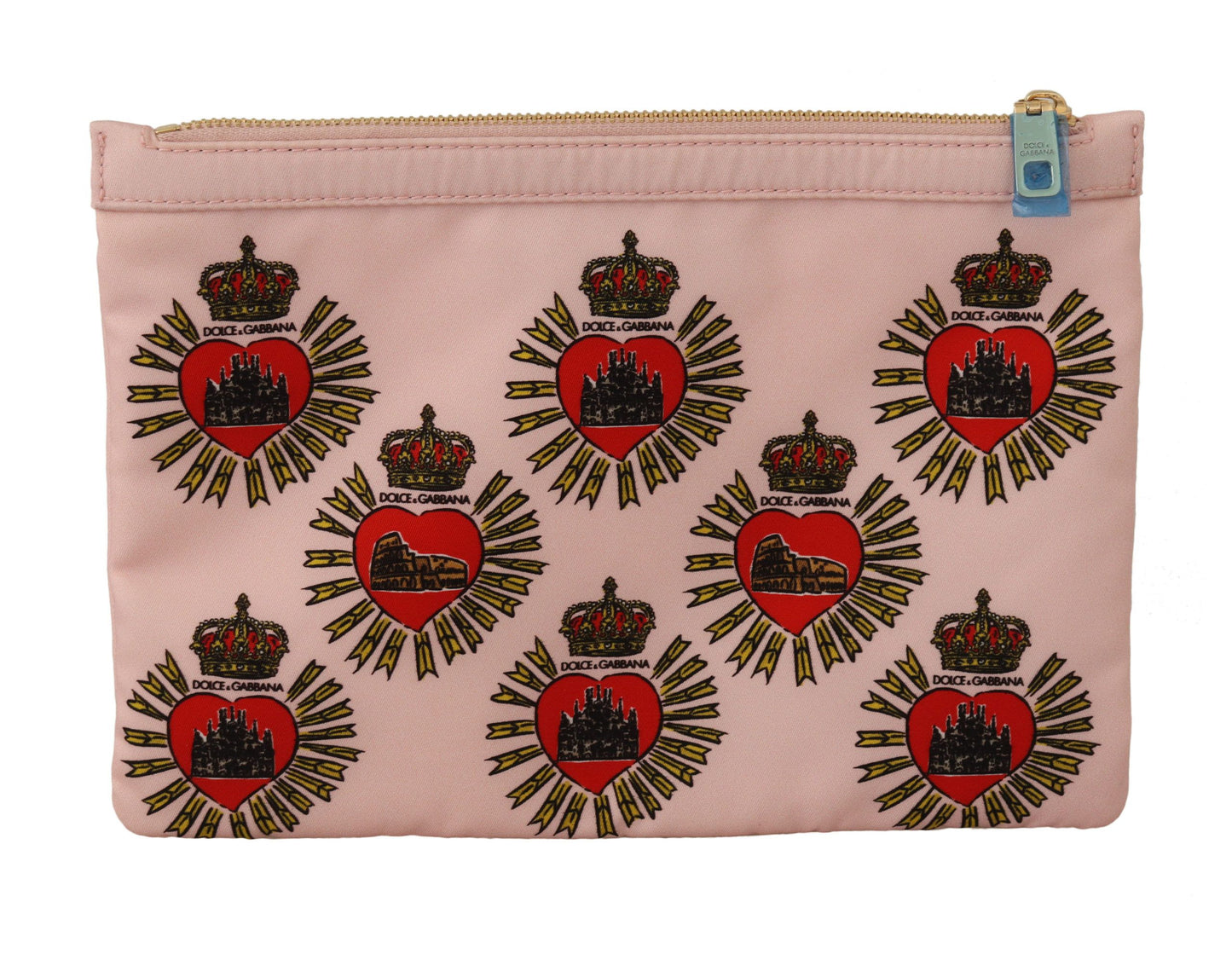 Dolce & Gabbana Elegant Pink Heart Clutch Wallet