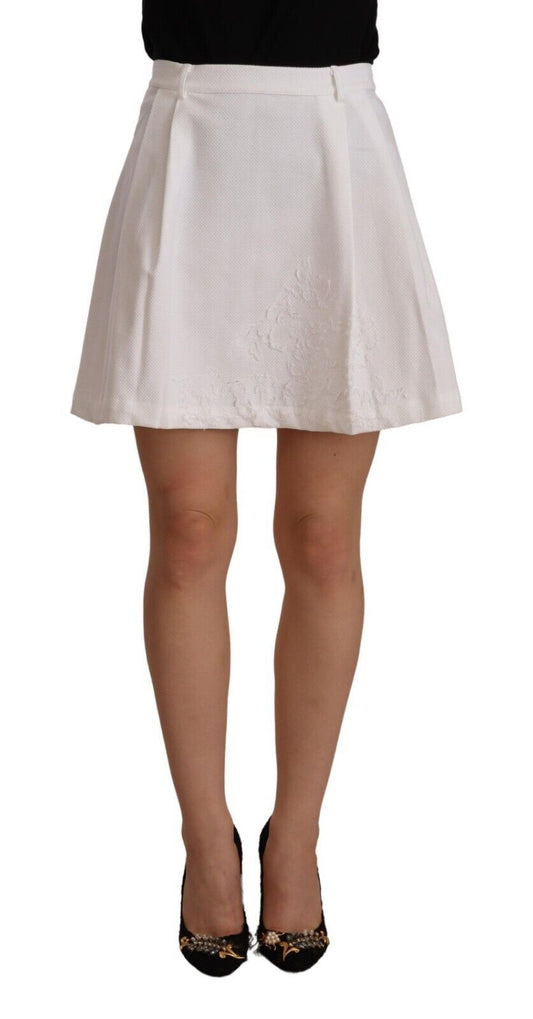 Ermanno Scervino Chic High Waist A-Line Mini Skirt