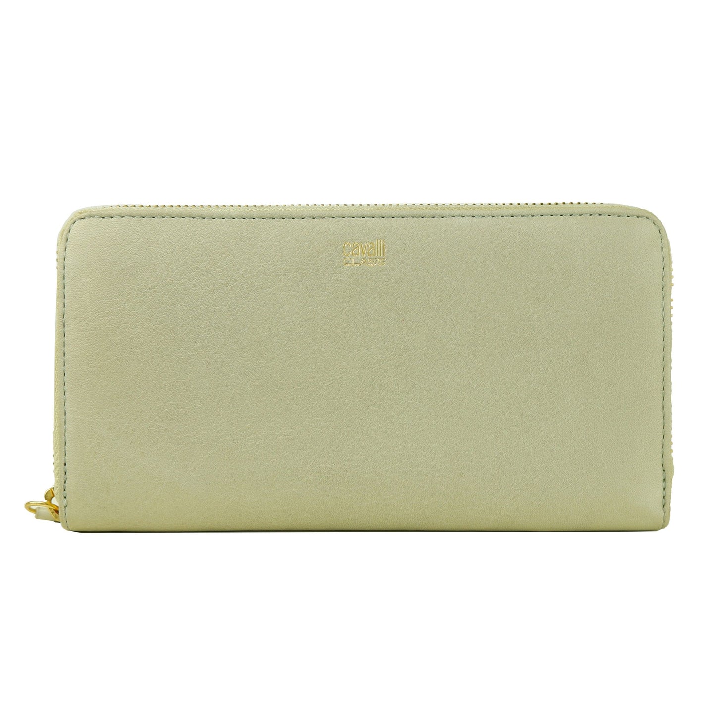 Cavalli Class Gray Calfskin Women Wallet