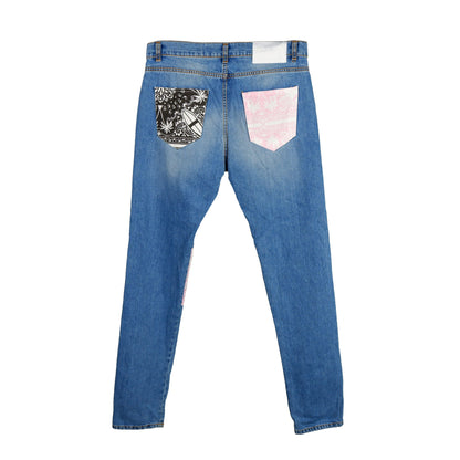 Comme Des Fuckdown Blue Cotton Men's Jean