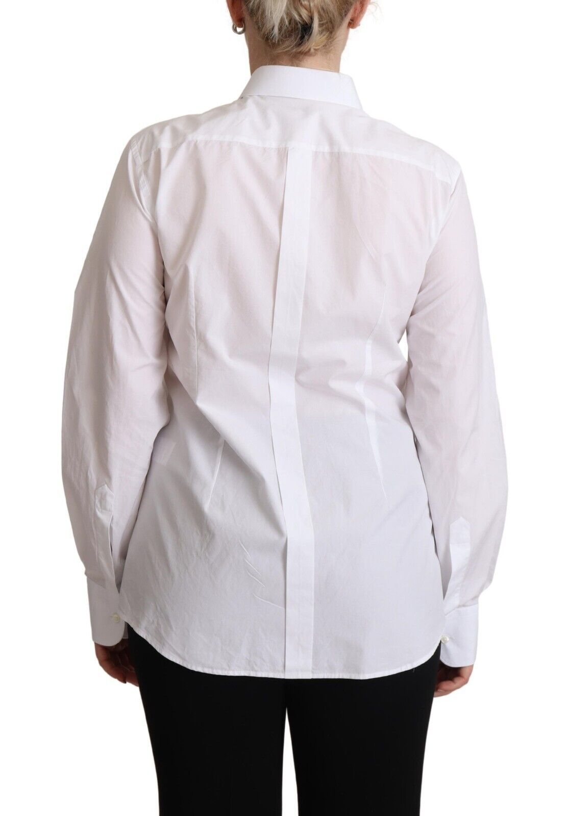 Dolce & Gabbana Elegant White Poplin Dress Shirt