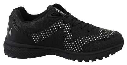 Plein Sport Elegant Black Runner Jasmines Sport Shoes