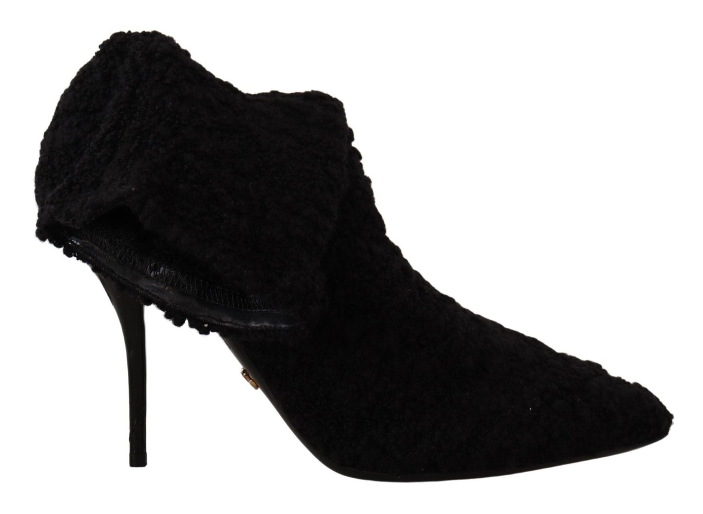 Dolce & Gabbana Elegant Black Mid-Calf Viscose Boots