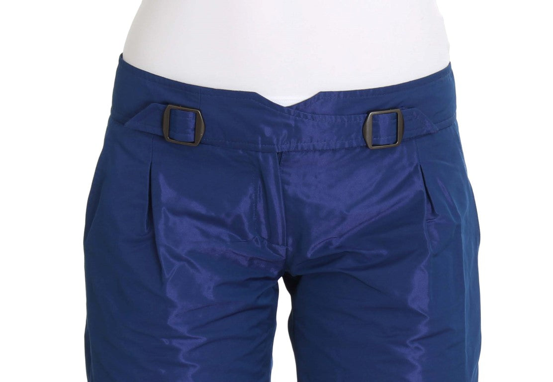 Ermanno Scervino Chic Blue Mid Waist Shorts