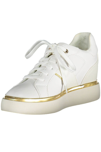 U.S. POLO ASSN. White Polyester Women Sneaker