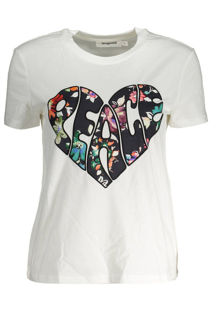 Desigual White Cotton Women's Top