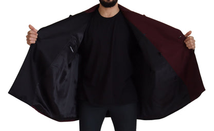 Dolce & Gabbana Elegant Bordeaux Double-Breasted Jacket