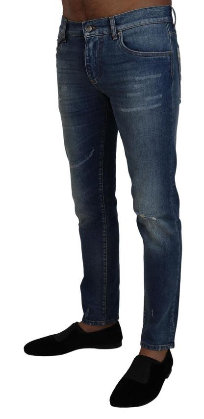 Dolce & Gabbana Elegant Slim Fit Italian Denim Jeans