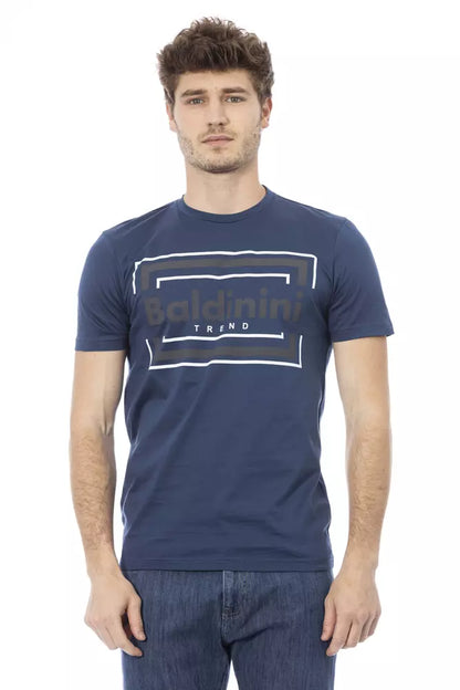 Baldinini Trend Blue Cotton Men T-Shirt