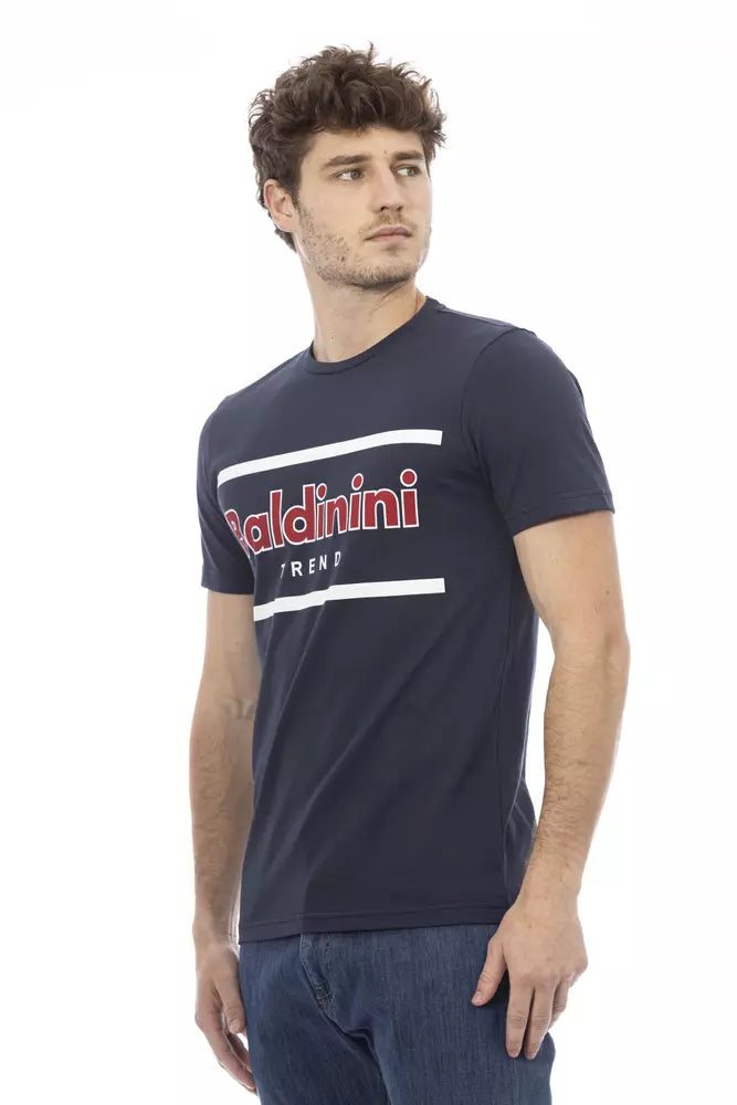 Baldinini Trend Blue Cotton Men T-Shirt