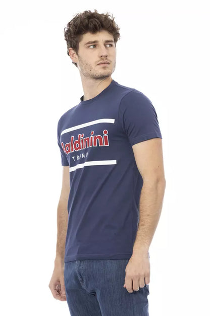 Baldinini Trend Blue Cotton Men T-Shirt