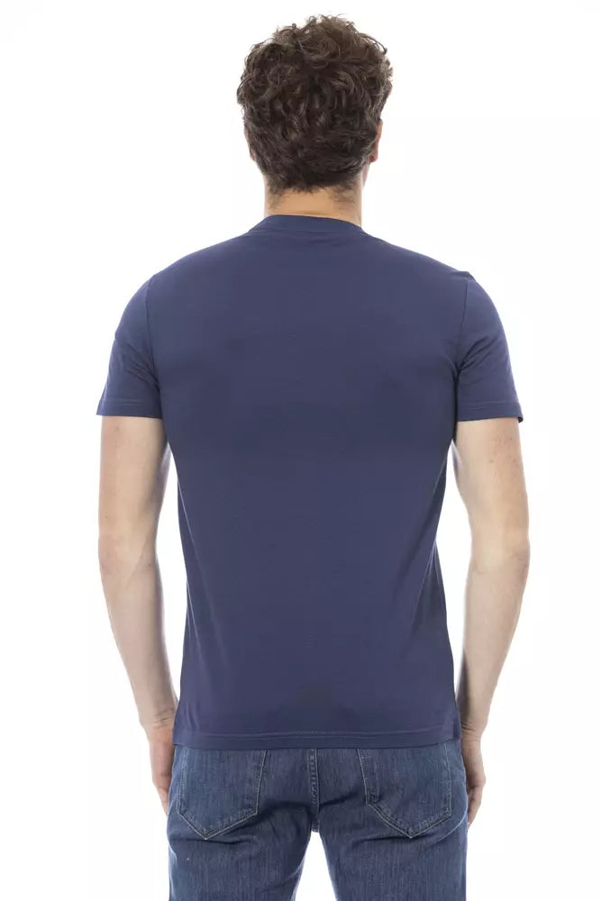 Baldinini Trend Blue Cotton Men T-Shirt