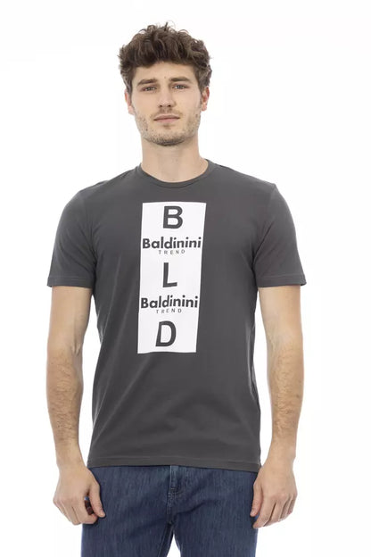 Baldinini Trend Gray Cotton Men T-Shirt