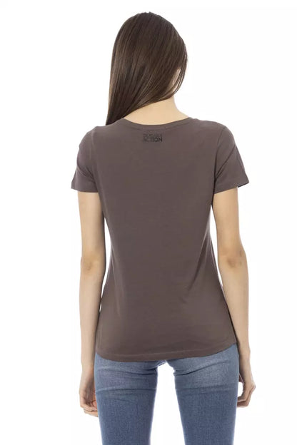 Trussardi Action Brown Cotton Women Top