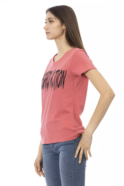 Trussardi Action Pink Cotton Women Top