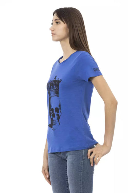 Trussardi Action Blue Cotton Women Top