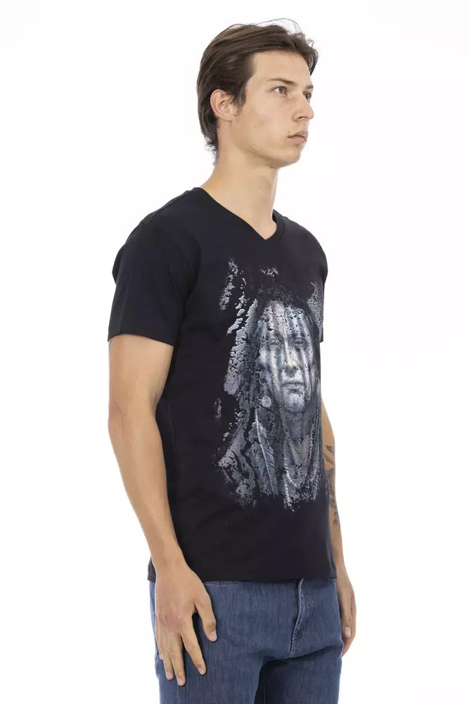 Trussardi Action Black Cotton Men's T-Shirt