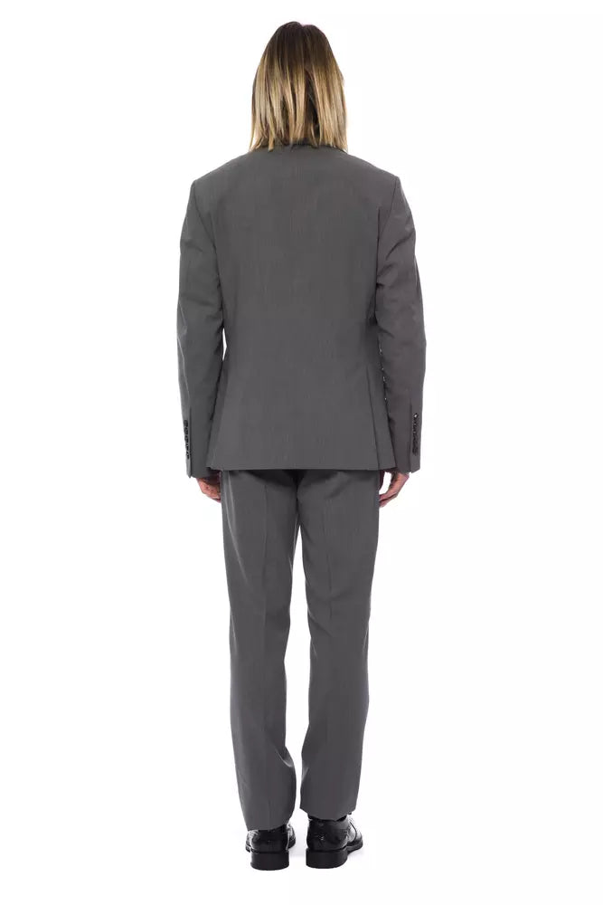 Billionaire Italian Couture Gray Wool Mens Suit