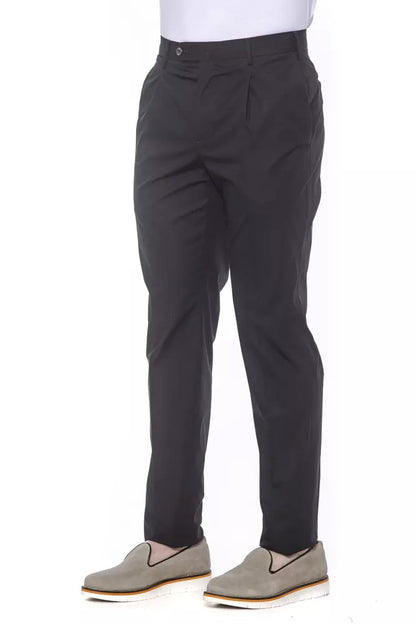 PT Torino Black Cotton Men Trouser