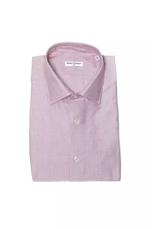 Robert Friedman Pink Cotton Men Shirt