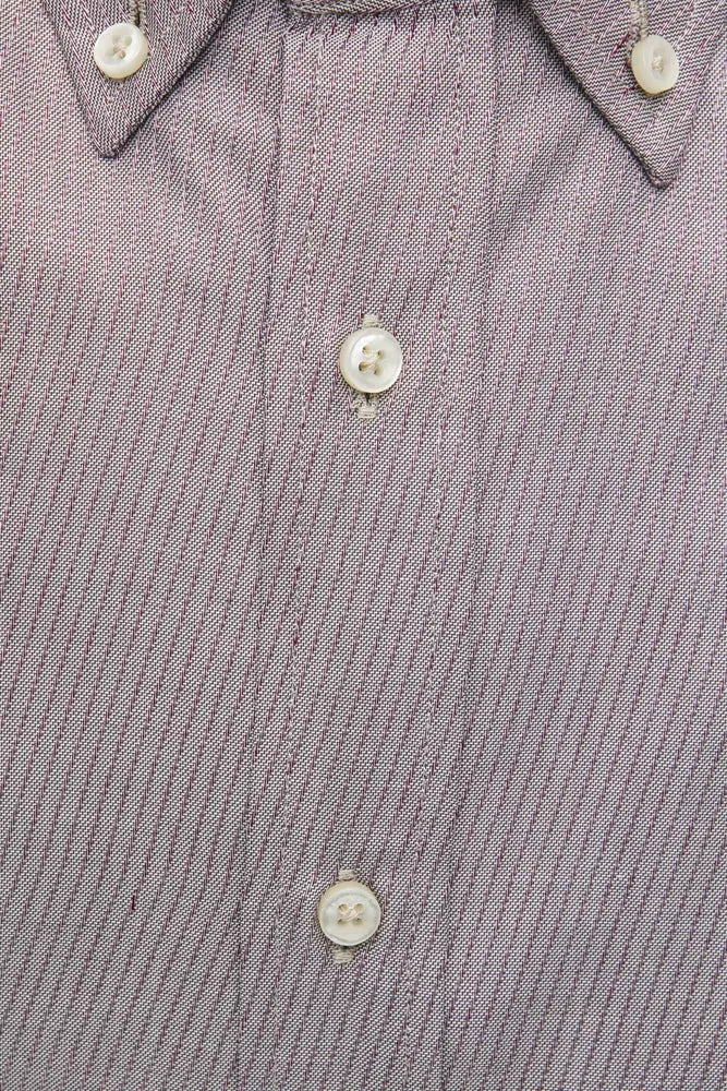 Robert Friedman Beige Cotton Men Shirt