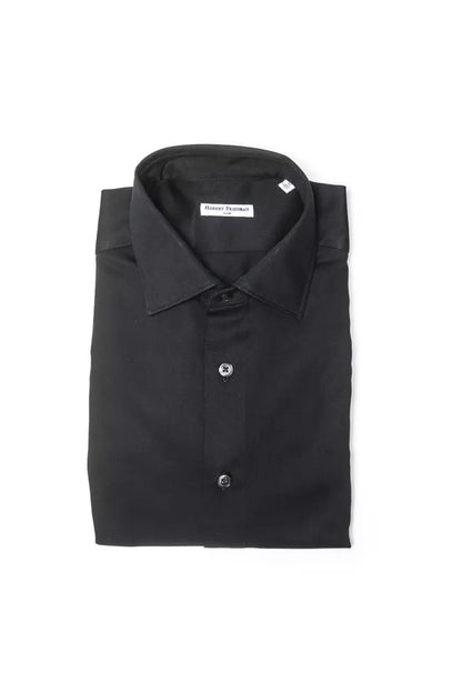 Robert Friedman Black Cotton Men's Shirt