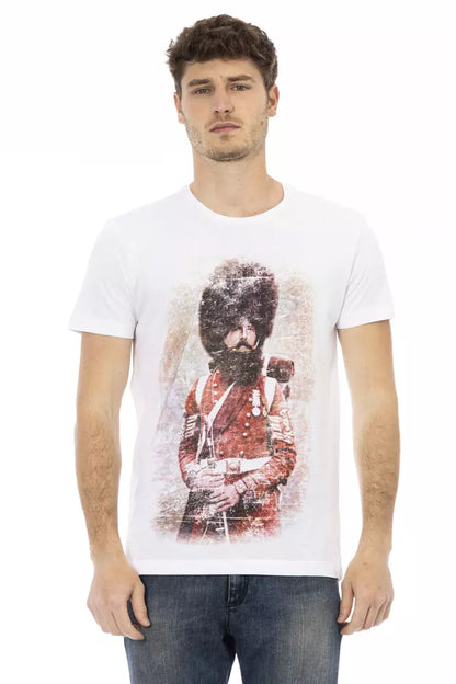 Trussardi Action White Cotton Men T-Shirt