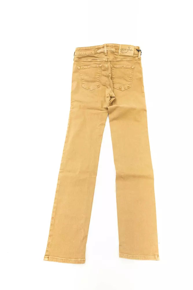 Jacob Cohen Beige Cotton Women Jeans