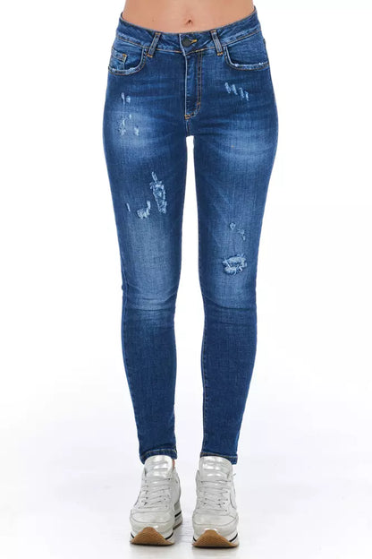 Frankie Morello Blue Denim Women Jeans