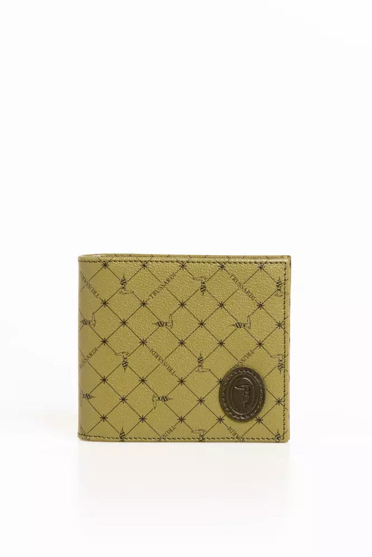 Trussardi Green Leather Men Wallet