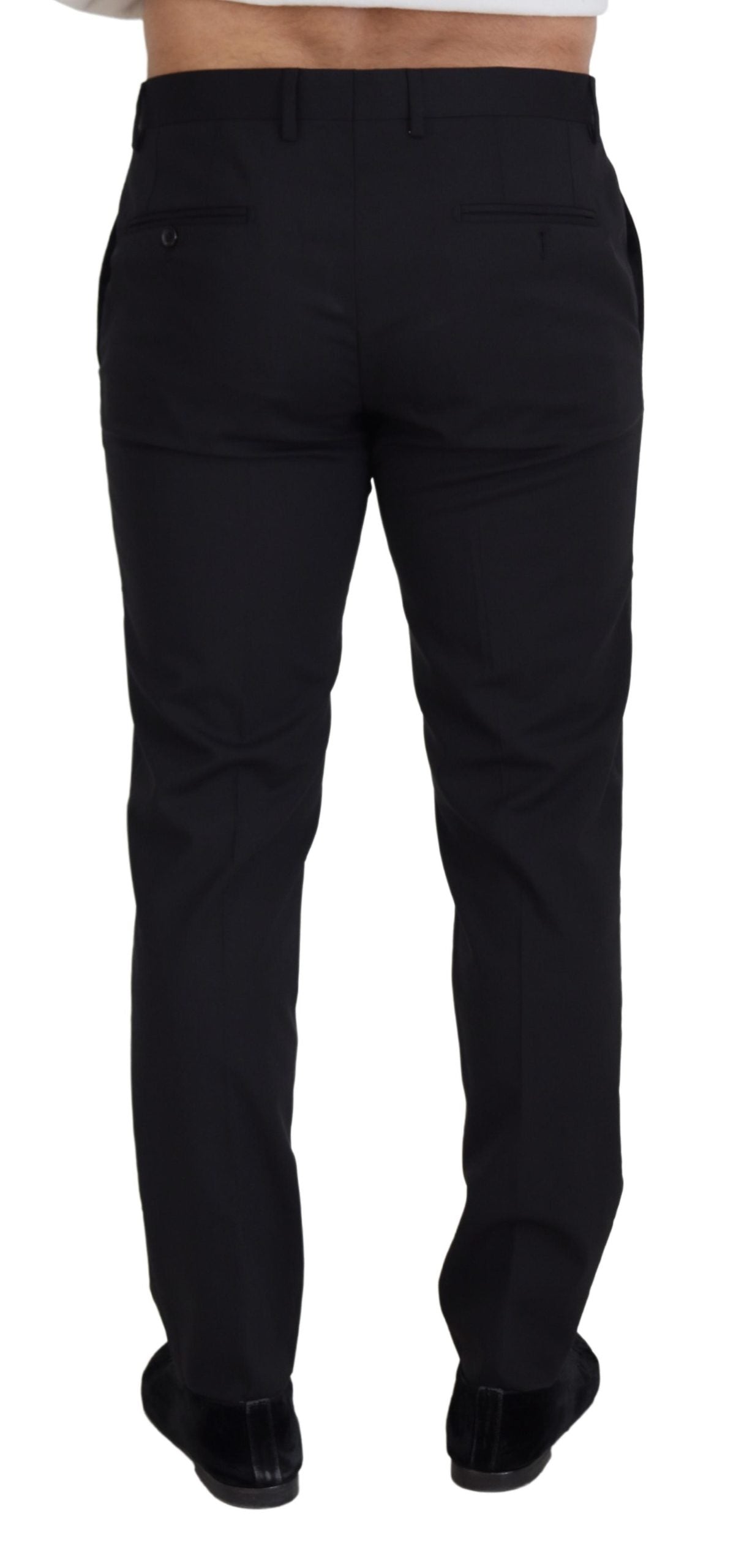 Dolce & Gabbana Elegant Black Wool Blend Trousers