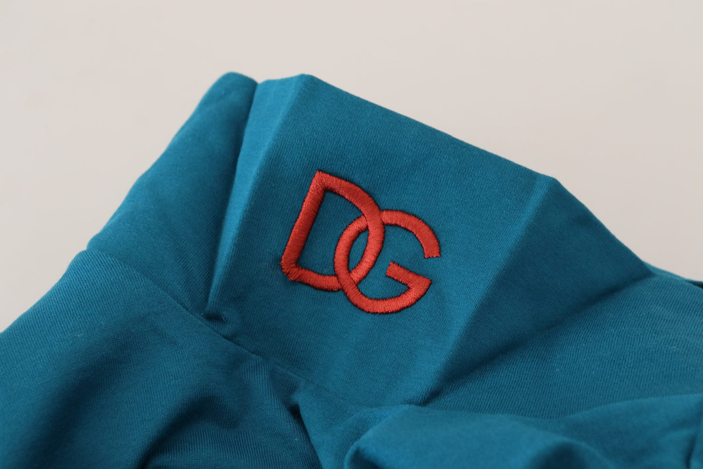 Dolce & Gabbana Elegant Blue Cotton Pullover Sweater