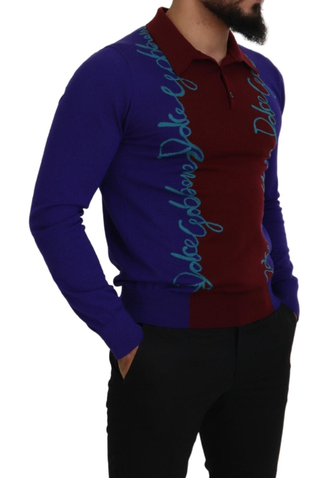 Dolce & Gabbana Multicolor Virgin Wool Silk Pullover Sweater