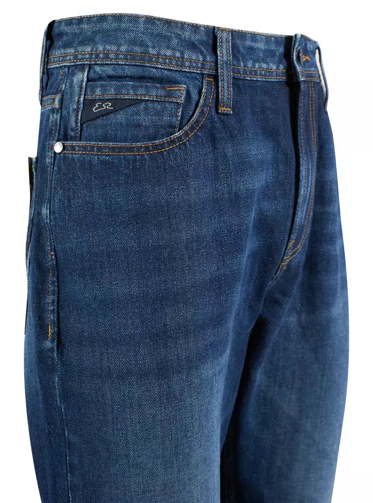 Yes Zee Blue Cotton Mens Jeans