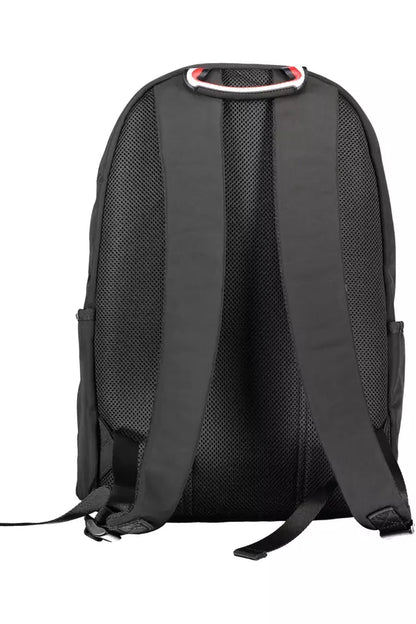 Tommy Hilfiger Black Polyester Men Backpack