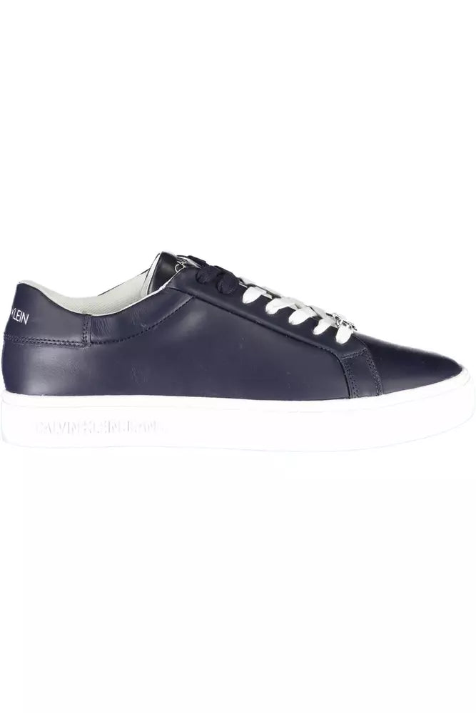 Calvin Klein Blue Leather Men Sneaker