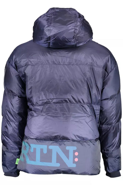 La Martina Blue Feather Men Jacket