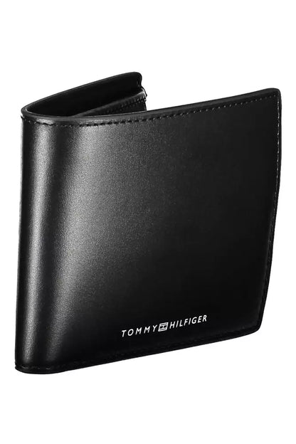 Tommy Hilfiger Black Leather Men Wallet