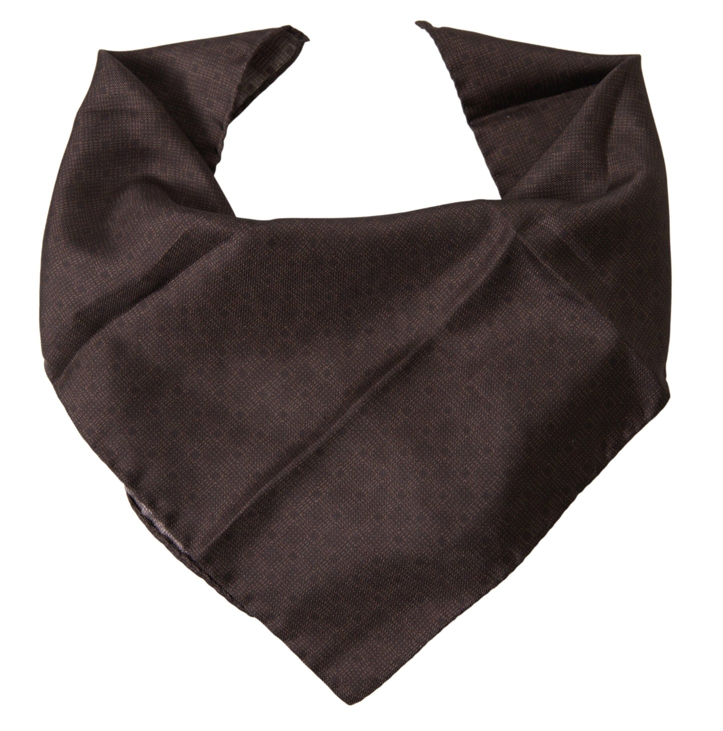 Dolce & Gabbana Elegant Silk Men's Square Scarf in Rich Brown