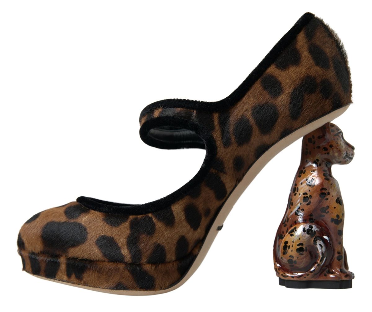 Dolce & Gabbana Elegant Leopard Heel Pumps for Chic Sophistication