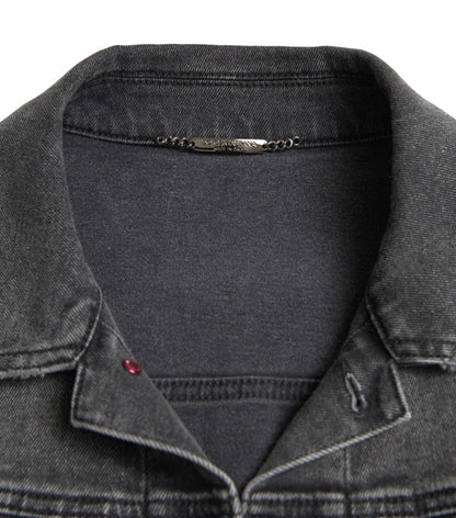 Dolce & Gabbana Elegant Gray Stretch Denim Jacket