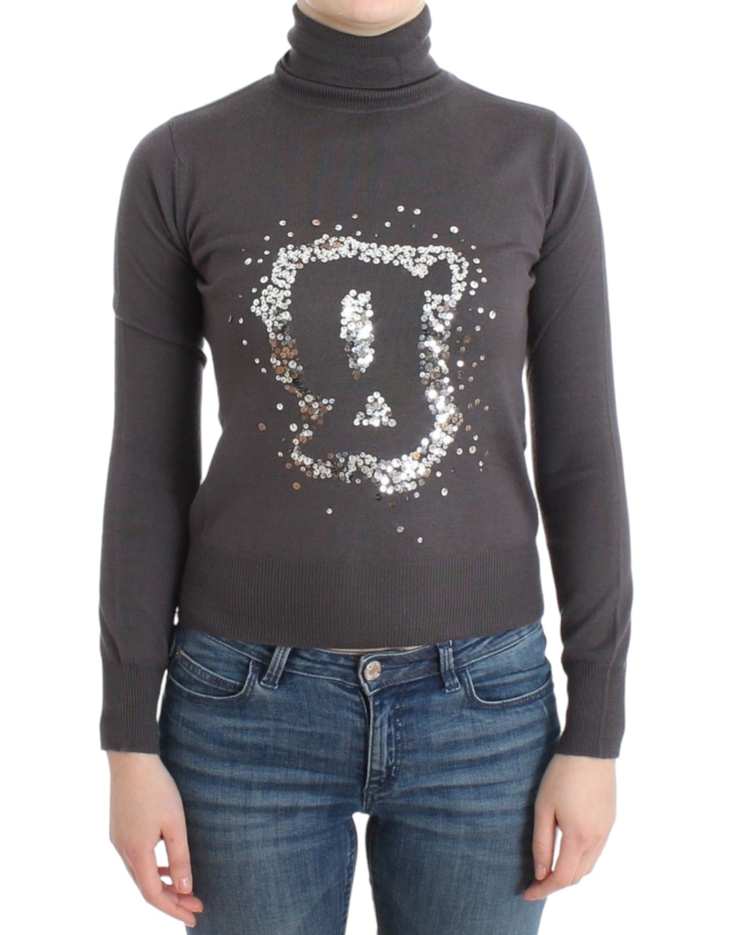 John Galliano Elegant Virgin Wool Turtleneck Sweater