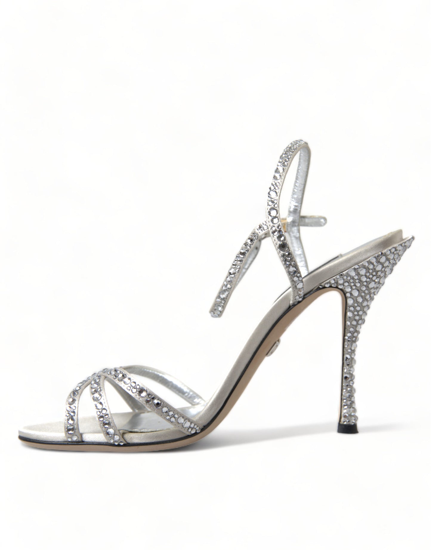 Dolce & Gabbana Elegant Crystal Embellished Heels Sandals