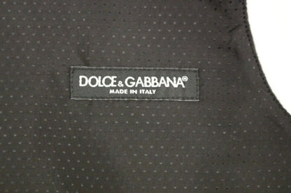 Dolce & Gabbana Elegant Gray Wool Blend Dress Vest